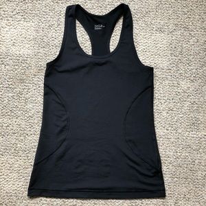 Black long Zella racer back tank